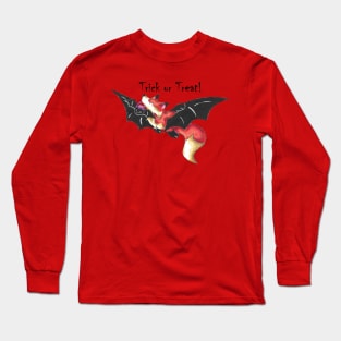 Flying Fox Trick or Treater (With Text) Long Sleeve T-Shirt